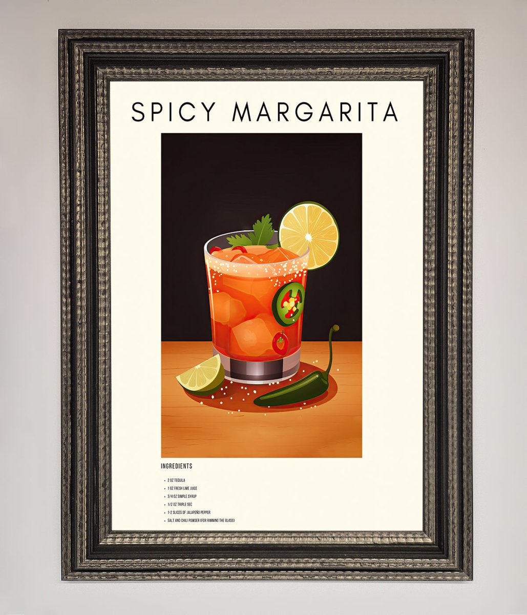 Spicy Margarita A1 Framed Poster-17