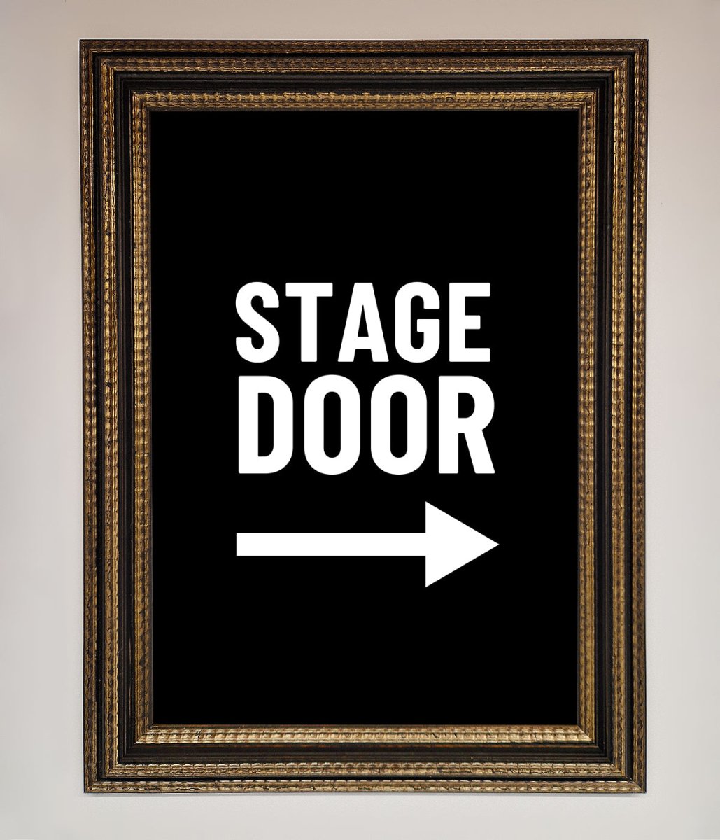 Stage Door Framed Print-18