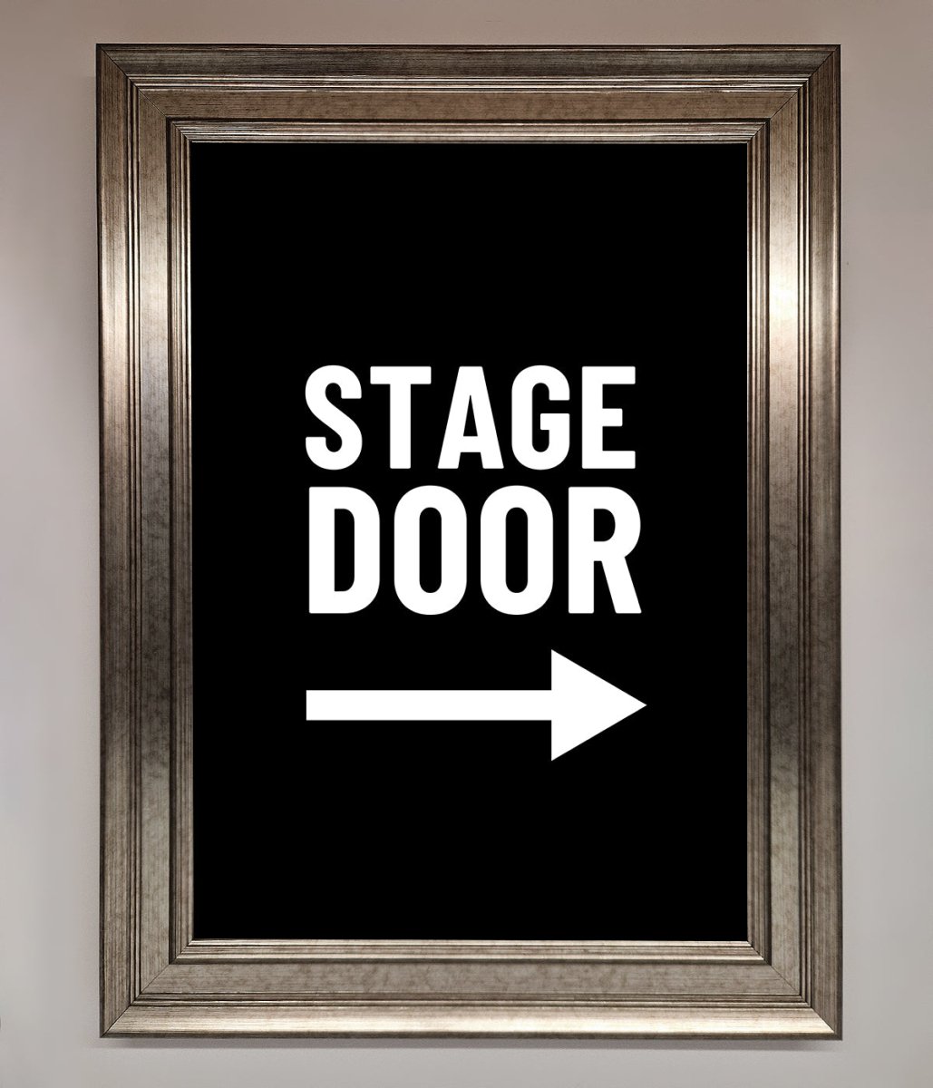 Stage Door Framed Print-5