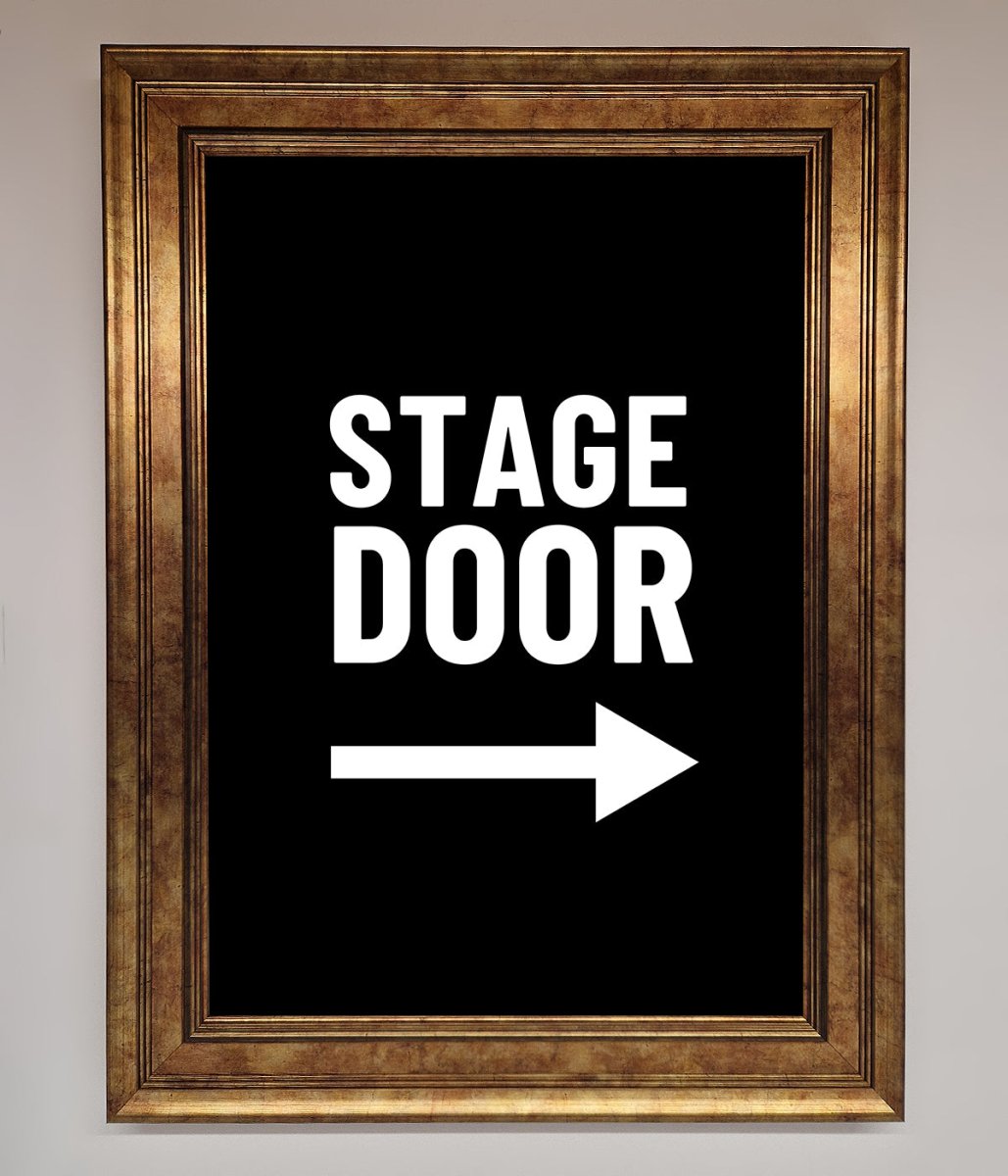 Stage Door Framed Print-7