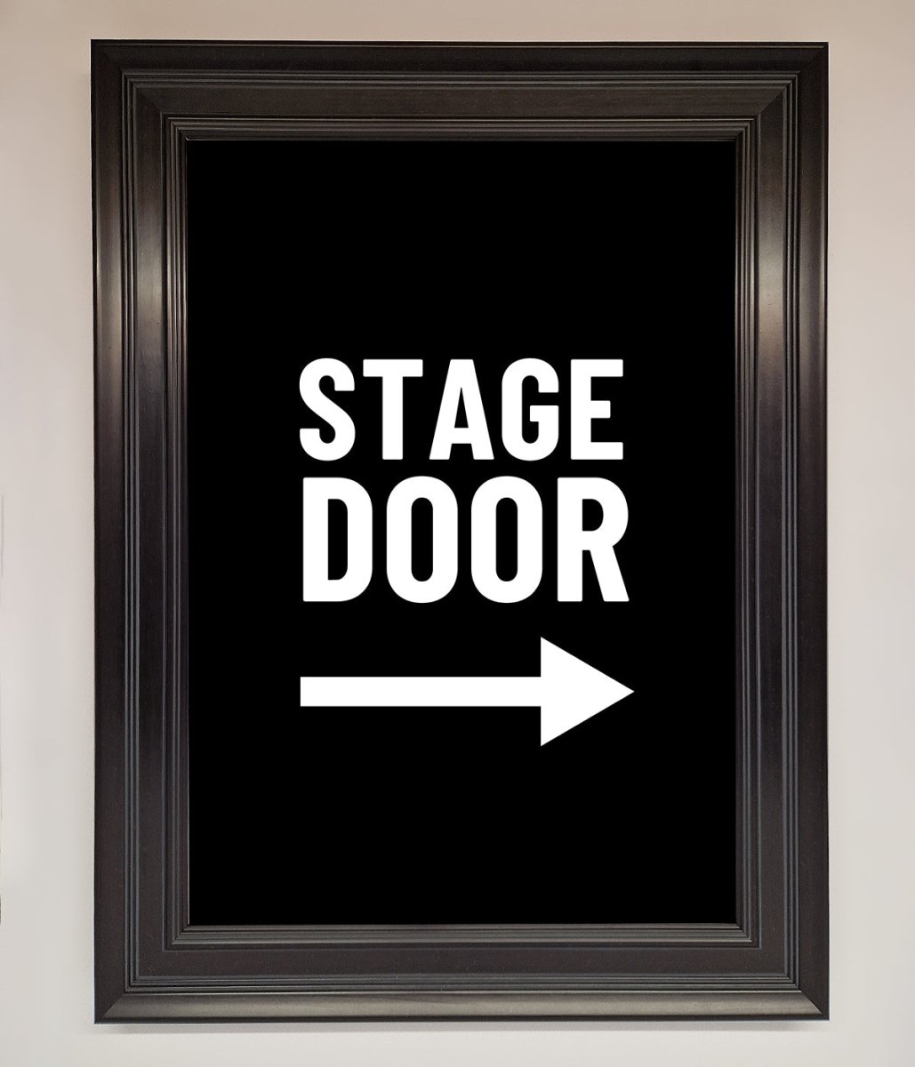 Stage Door Framed Print-6