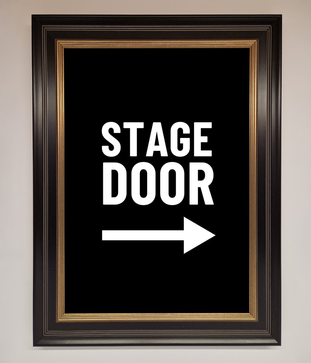Stage Door Framed Print-9