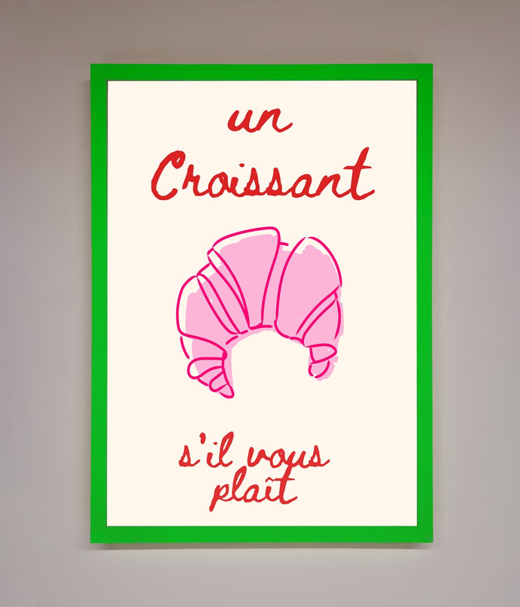 Un Croissant Framed Wall Art-12