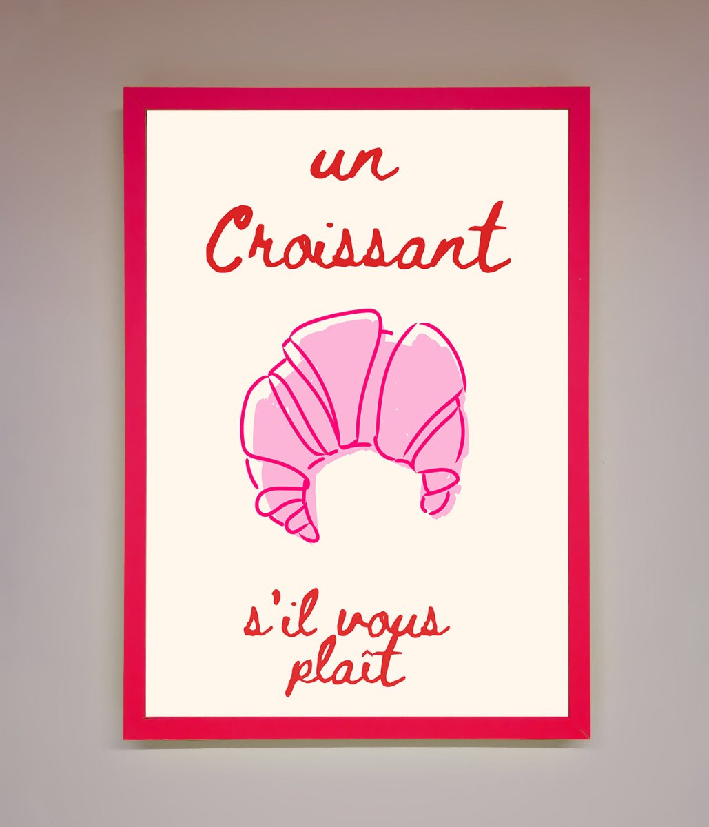 Un Croissant Framed Wall Art-0