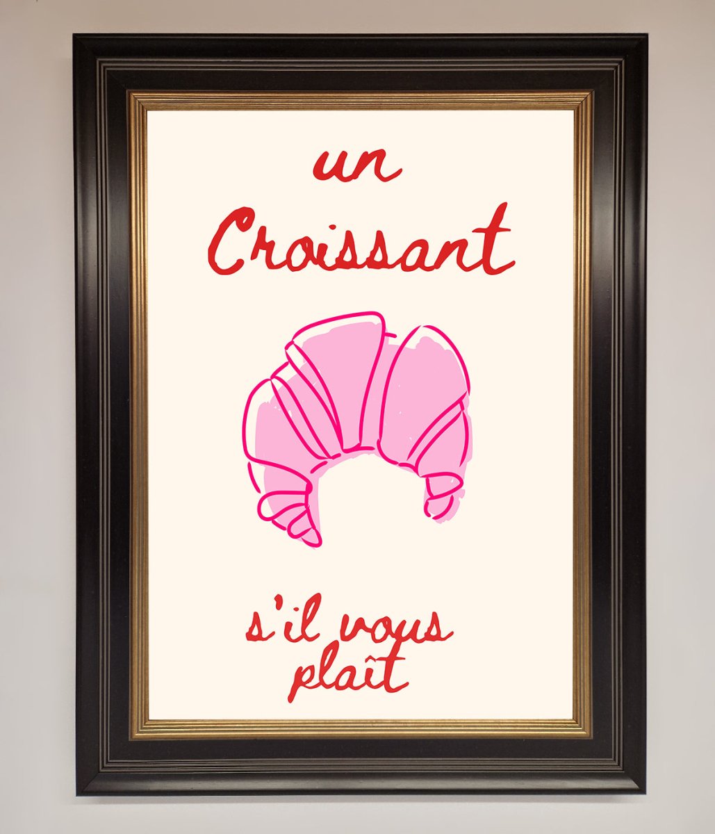 Un Croissant Framed Wall Art-9