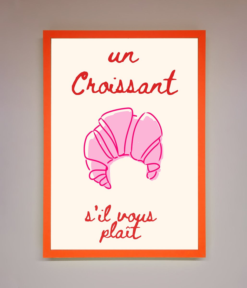 Un Croissant Framed Wall Art-11