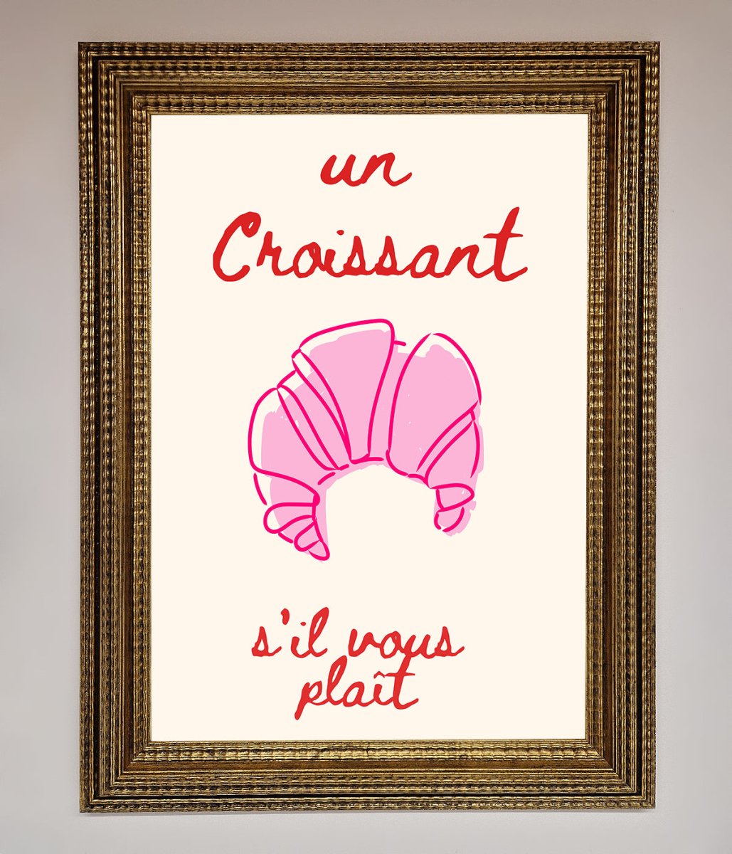 Un Croissant Framed Wall Art-15