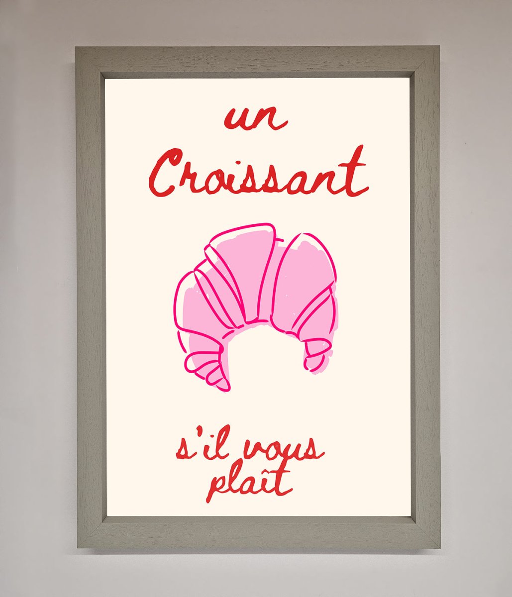 Un Croissant Framed Wall Art-3