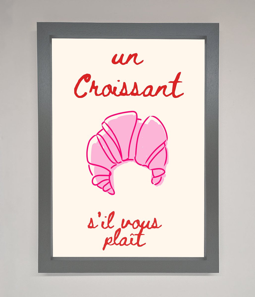 Un Croissant Framed Wall Art-4