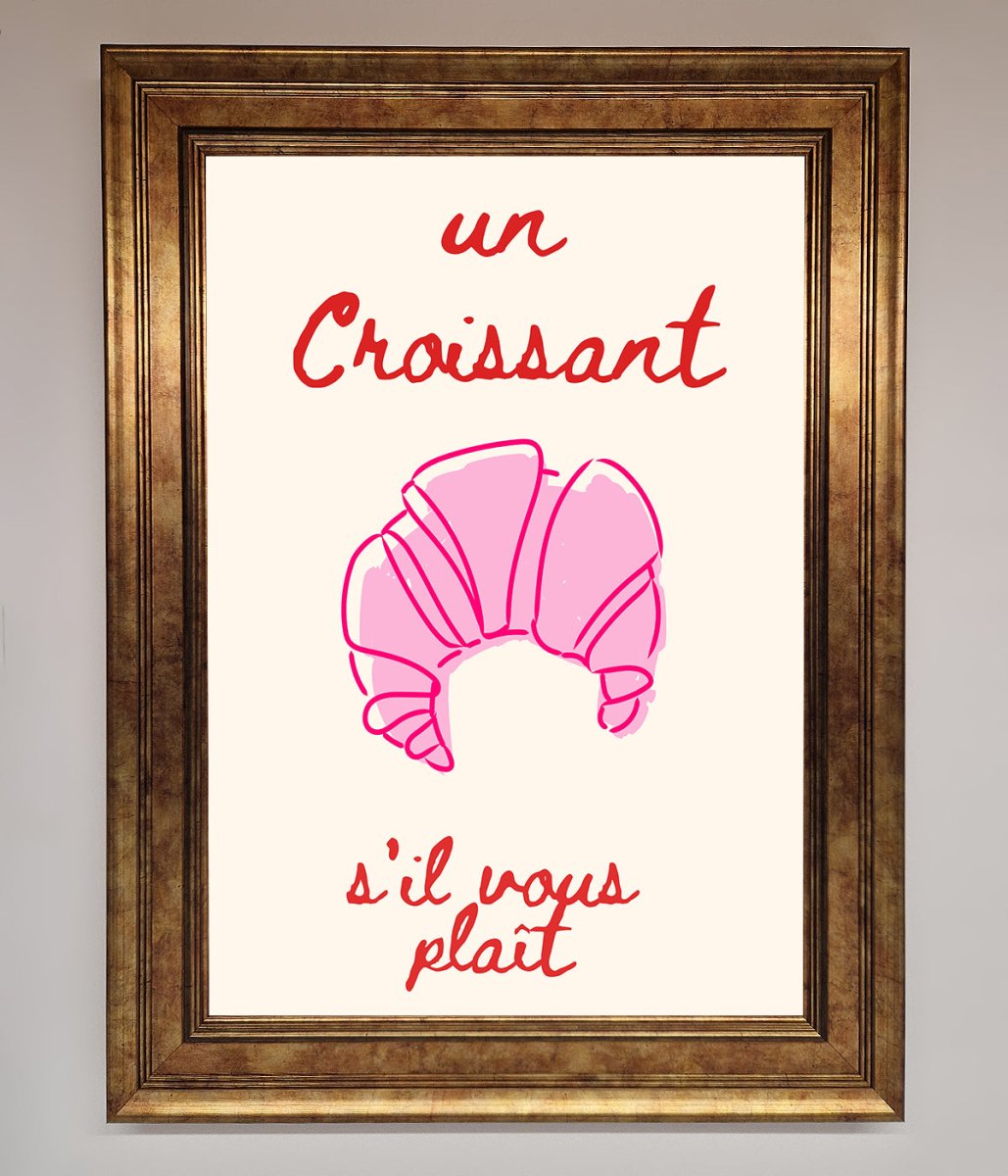Un Croissant Framed Wall Art-7