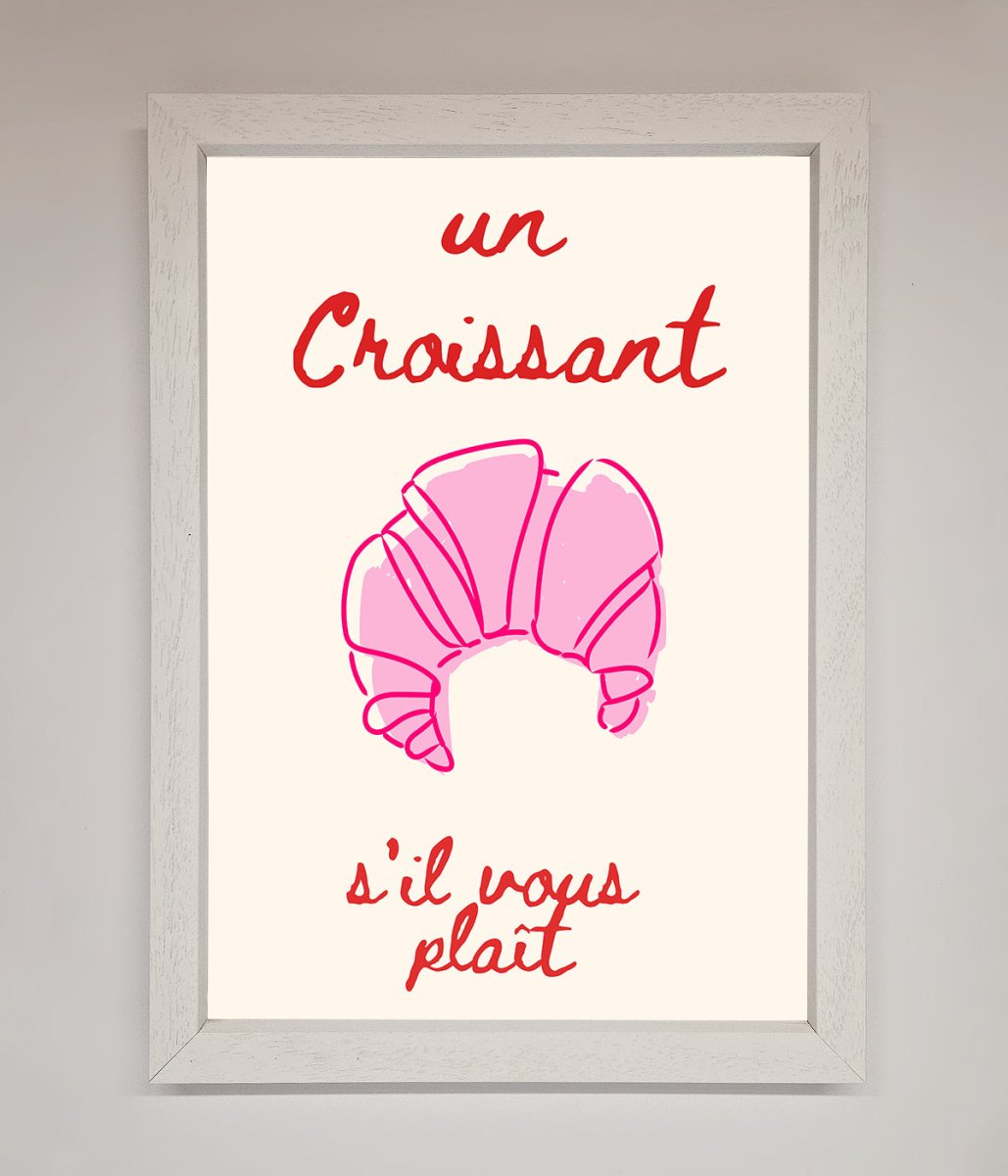 Un Croissant Framed Wall Art-2