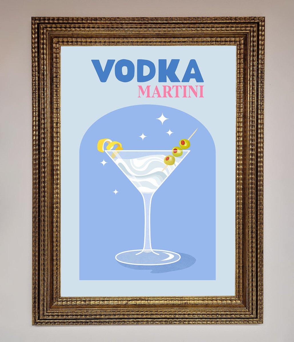 Vodka Martini Framed Wall Art-15