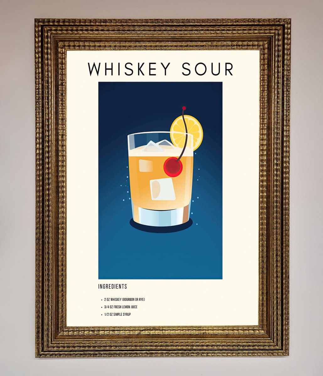 Whiskey Sour Framed Poster-15