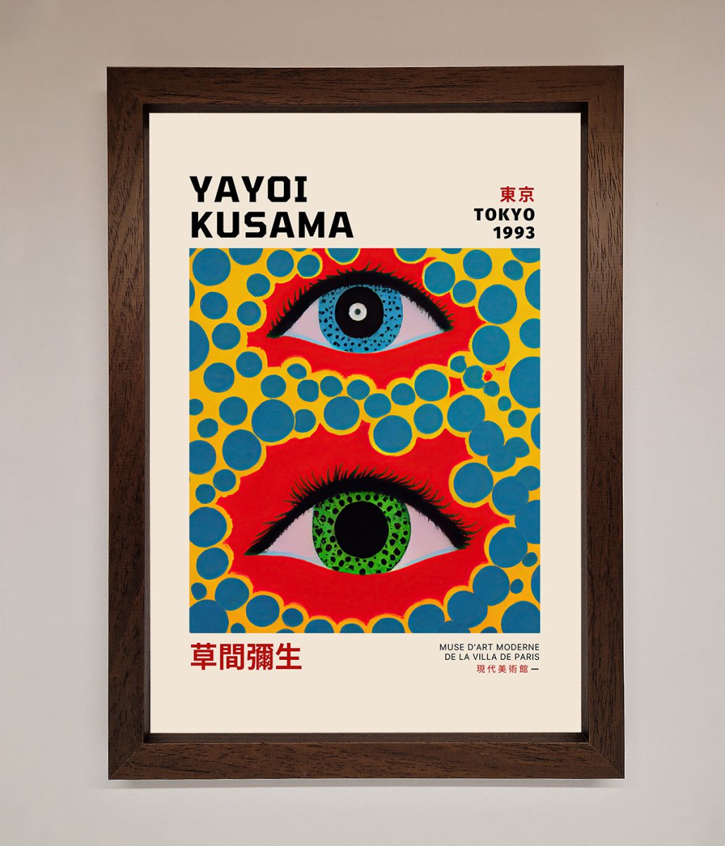 Yayoi Kusama Eyes 1993 Framed Print-10