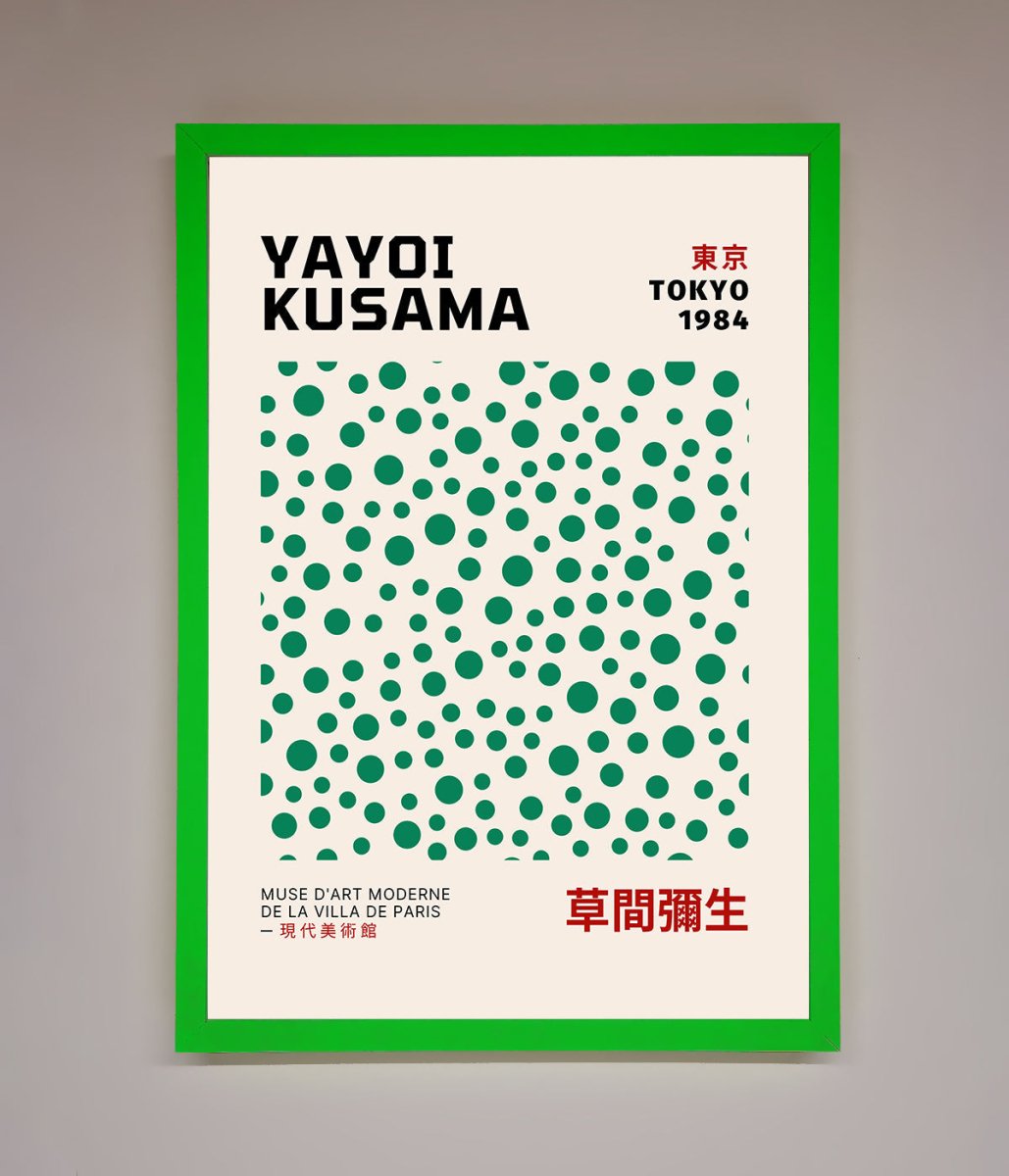 Yayoi Kusaman Tokyo 1984 Framed Wall Art-0