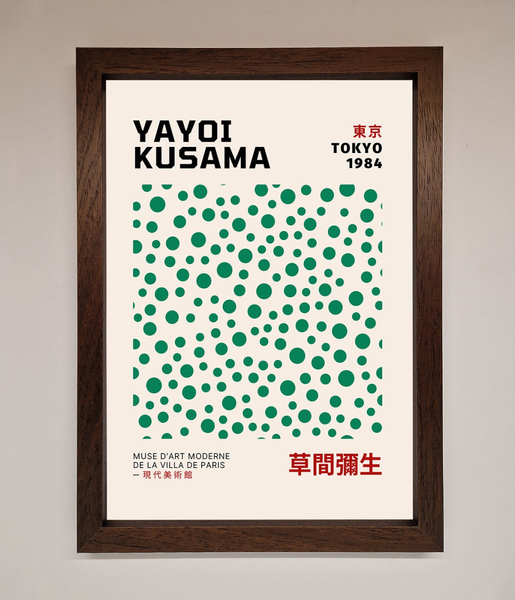 Yayoi Kusaman Tokyo 1984 Framed Wall Art-10