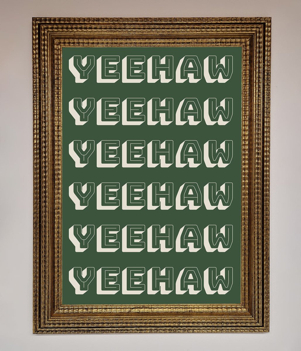 Yeehaw Yeehaw Framed Poster-15